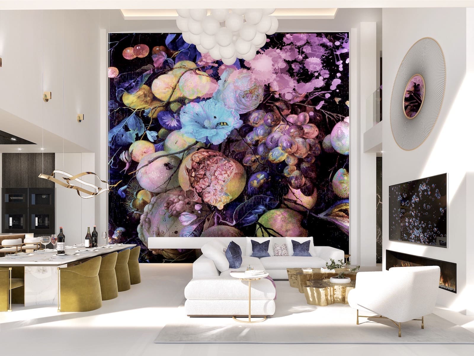 Vista Lago Double Height Lounge Version 2 Vista Lago Residences Real de la Quinta Benahavis MDR Luxury Homes